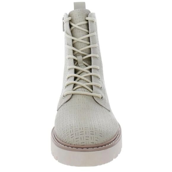 Dolce Vita Piker Perforated Round toe Ankle Boots 7.5 M. Ivory Perforated Stella - Picture 3 of 7